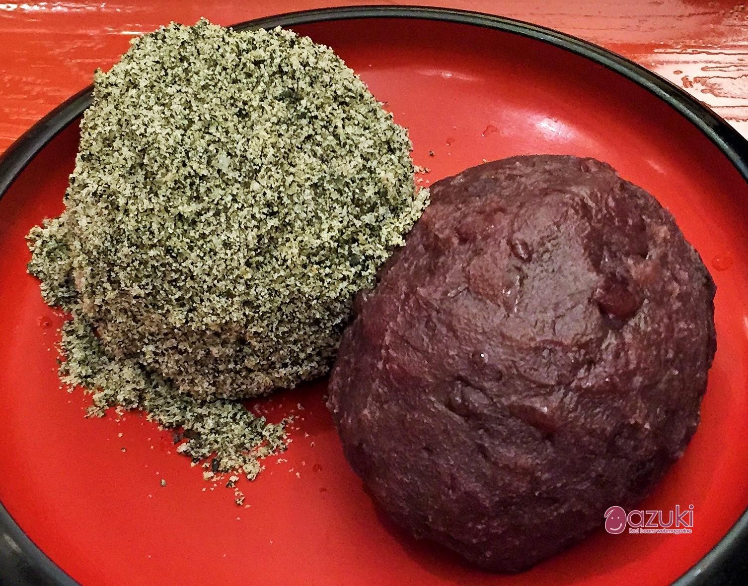 甘味おかめ 注文が入ってから作る出来立て「おはぎ」