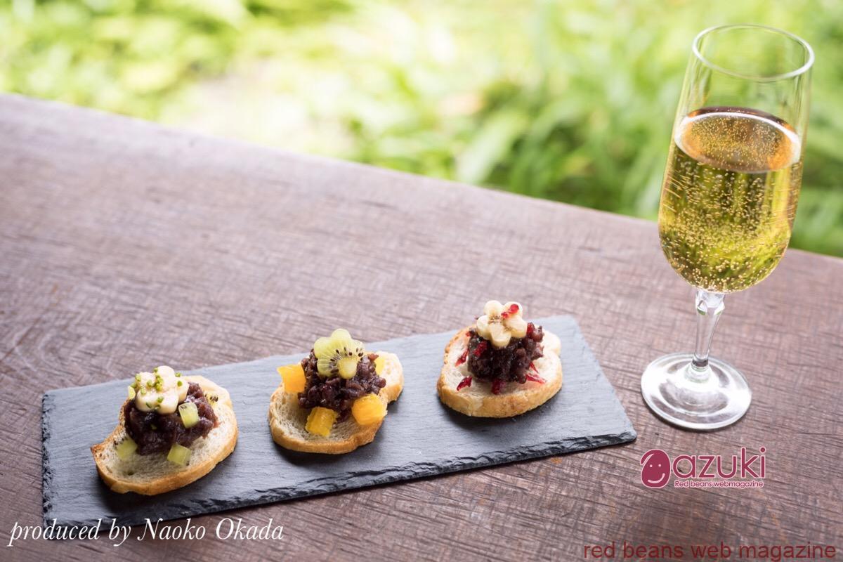 7/16イベント案内 スパークリングワインと小豆の食べ合わせを楽しむ会